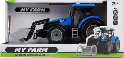 Traktor lodër Mega Creative My Ranch, 26cm, me plug, blu