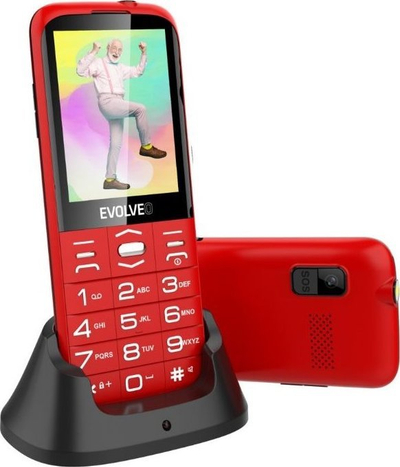 Telefoni EVOLVEO EasyPhone XO, 2.8", Dual SIM, i kuq