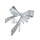Karficë për femra JwL Luxury Pearls Bow JL0869, e argjendtë
