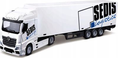 Model kamion Bburago Mercedes Benz Actros, miniaturë koleksioni, shumë i detajuar, shumëngjyrësh