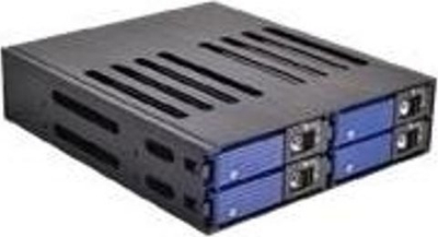 Backplane serveri SNT 4x 2.5" SAS SATA, alumini, me 2 ventilatorë, i zi