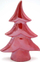 Stoli i Krishtlindjeve Saska Garden Saska Christmas, pemë porcelani 12.5 cm, ngjyrë e kuqe me perlë