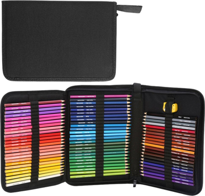 Set lapsa vizatimi akvarel, 72 copë, me çantë, i zi