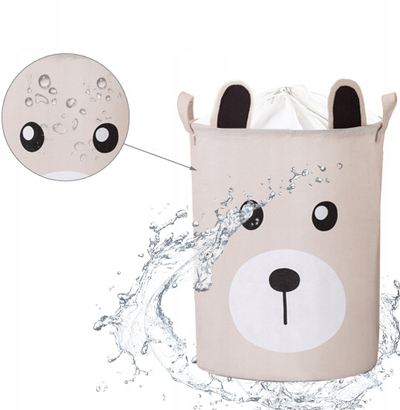 Shportë organizuese për lodra Bear Premium XL, 43L, e mbyllur, bezhë
