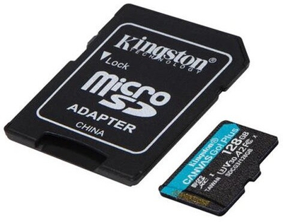 Kingston Micro SDXC Canvas Go! Plus 128GB 170MB/s UHS-I U3 + адаптер