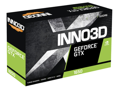 Kartë grafike Inno3D NVIDIA GeForce GTX 1650, OC, 4 GB GDDR6
