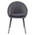 Karrige Kelsey HM8684.11, kadife gri, 59x63x84 cm, këmbë të zeza