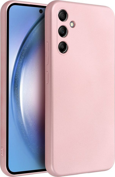 Mbulesë telefoni OEM Metallic për Samsung Galaxy A34 5G, e hollë, rozë metalike