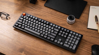 Tastierë mekanike Keychron K10 Max QMK, wireless, full size, gri