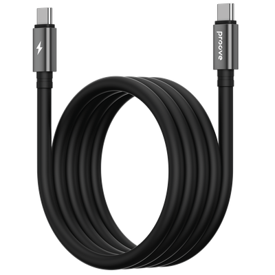 Kabllo karikimi magnetike Proove Magneto Type-C në Type-C, 60W, 1m, e zezë