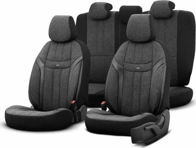 Mbulesë sediljeje pasme Otom OT86751, material tekstili, e zezë