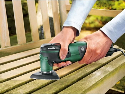 Мултифункционален осцилирачки уред Bosch PMF 250 CES, 250W, прилагодлива брзина, зелен