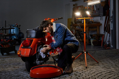 Prozhektor pune LED Ledvance Worklight Tripod, 60W, 5400 lm, portokalli
