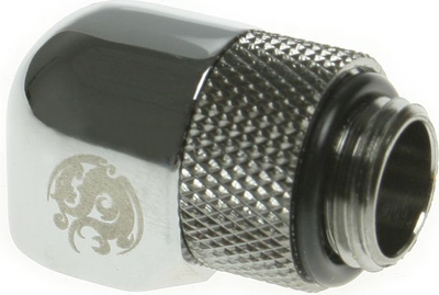 Përshtatës këndor ftohje uji Bitspower BP-90R, 1/4", bronz i nikluar, argjendtë