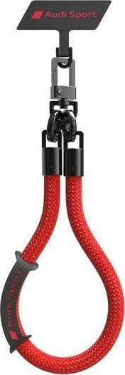 Lanyard telefoni Audi Crossbody, universal, 28 cm, i kuq
