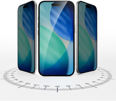 Xham mbrojtës 4smarts Second Glass Privacy për Apple iPhone Air, kornizë montimi, transparencë e errët