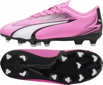 Këpucë futbolli Puma Ultra Play FG AG JR, terren natyral dhe artificial, për fëmijë, rozë