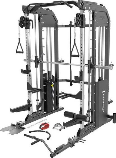 Stacion force HMS CYKLOP 4 Gantry Crane, 2x120 kg pesha, sistem Smith me kabllo, gri