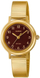 Orë dore Casio LTP-B170G-5BV, analoge me kuarc, çelik inox, ari me kafe