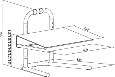 Mbajtëse këmbësh LogiLink Adjustable Footrest, e rregullueshme, konstruksion çeliku, e zezë