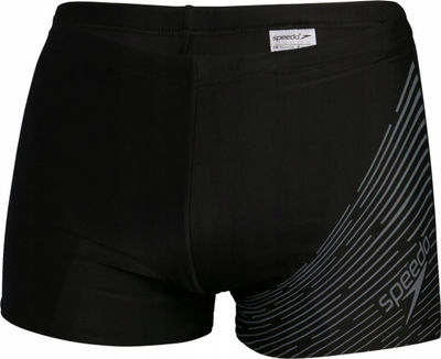 Rroba banje burra Speedo Medley Logo Aqua, boxer, ECO EnduraFlex, të zeza me gri