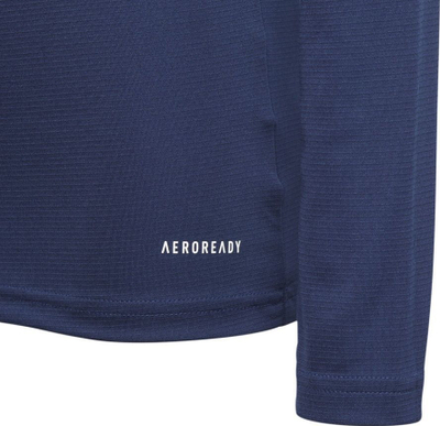 Bluzë sportive për kalamaj adidas Team Base Tee Jr GN5712, me mëngë të gjata, AEROREADY, blu navy