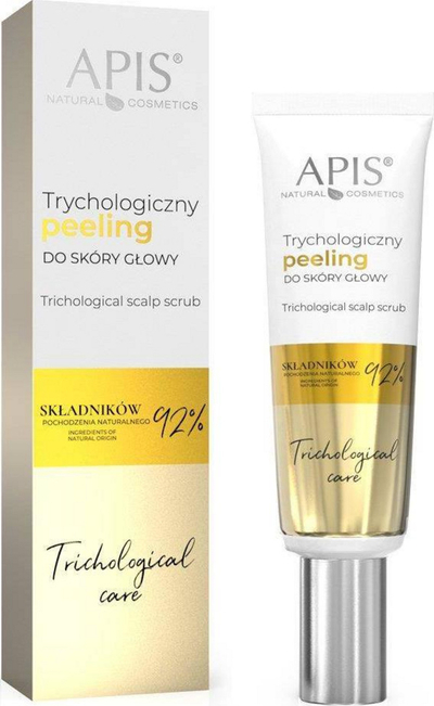 Piling за коса Apis Natural Cosmetics Trichological Care, со ензими, за скалпот, 80 ml