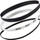 Shirit flokësh Nike Mixed Width Headbands N0002548, set 3 copë, elastik, bardh e zi