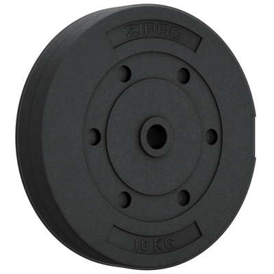 Peshë fitnesi Zipro, 10 kg/31 mm, e zezë