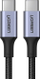 Kabllo për karikim USB Ugreen USB-C - USB-C (56611), 1m, e hirtë