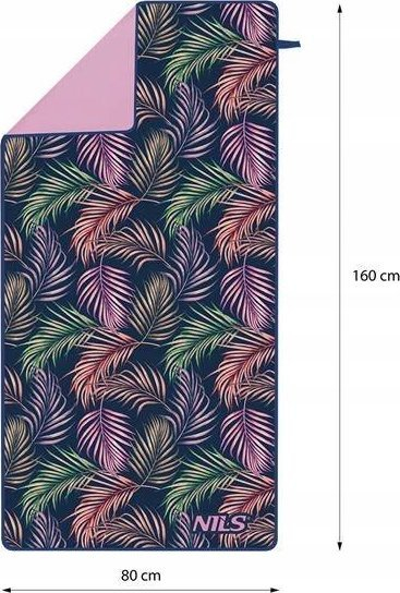 Peshqir mikrofiber Nils Extreme NCR14 Jungle, 160x80cm, shumëthithës, shumëngjyrësh
