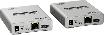 Adapter HDMI Unitek V1164A, HDMI në HDMI, 4K 60Hz, argjendtë