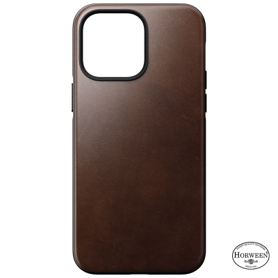 Këllëf lëkure Nomad Modern për iPhone 14 Pro Max, Horween, Rustic Brown