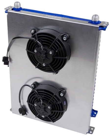 Pllakë ftohëse TurboWorks Race, për radiator vaji 30-row, për dy ventilatorë 5", argjendtë