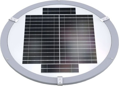 Llambë rruge me diell PowerNeed SLL12, LED, IP65, ngjyrë argjendi