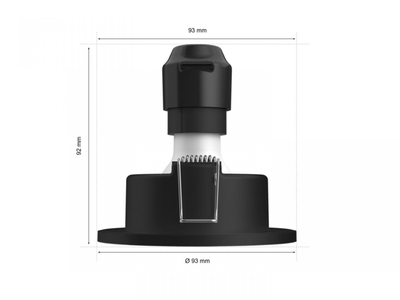 Spot e futur Philips Hue Xamento, LED White & Color Ambiance, IP44, e zezë
