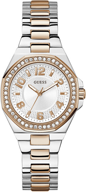 Ora dore Guess Contessa, quartz, 34mm, e bardhë