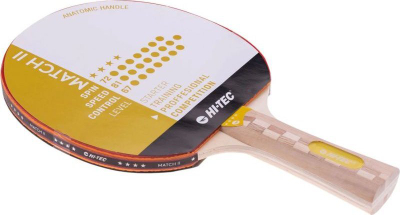 Raketë pingpongu Hi-tec Match II 92800438371, sfungjer 1.8 mm, dorezë e harkuar