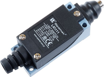 Çelës limitor Spamel LK111, 1NO 1NC, metal plastike, me plunger