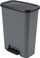 Kosh mbeturinash Curver Trash Bin, 50L, me pedale, gri e errët