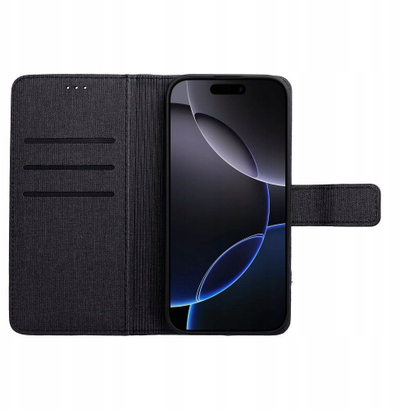 Футрола книга Gomma за Samsung S25 Plus, заштитна, црна