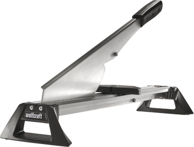 Gilotinë për panele Wolfcraft LC600, gjerësi prerjeje 465 mm, alumini, argjendtë e zezë