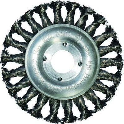 Furçë rrotulluese ABRABORO, 125 mm, tel inox 0.5 mm, e argjendtë