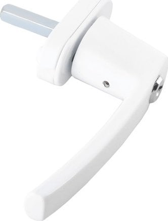 Dorezë dritareje me çelës Window Handle 23438, universale, plastike dhe metal, e bardhë