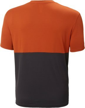 Bluzë sportive Helly Hansen Lifa Active Solen Relaxed për burra, thahet shpejt, portokalli me gri