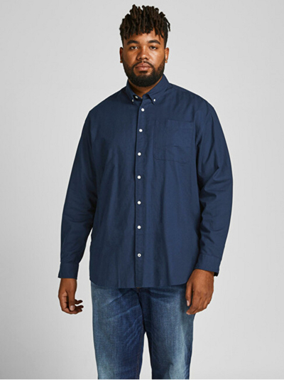 Këmishë Jack&Jones PLUS JJEOXFORD, e kaltër