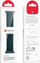 Rrip ore ForCell F-Design FA02 për Apple Watch 42/44/45/49 mm, najlon me magnet, jeshile e errët