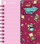 Fletore Santoro Vocabulary Learning Fireworks, me spirale, format i vogël, burgundy