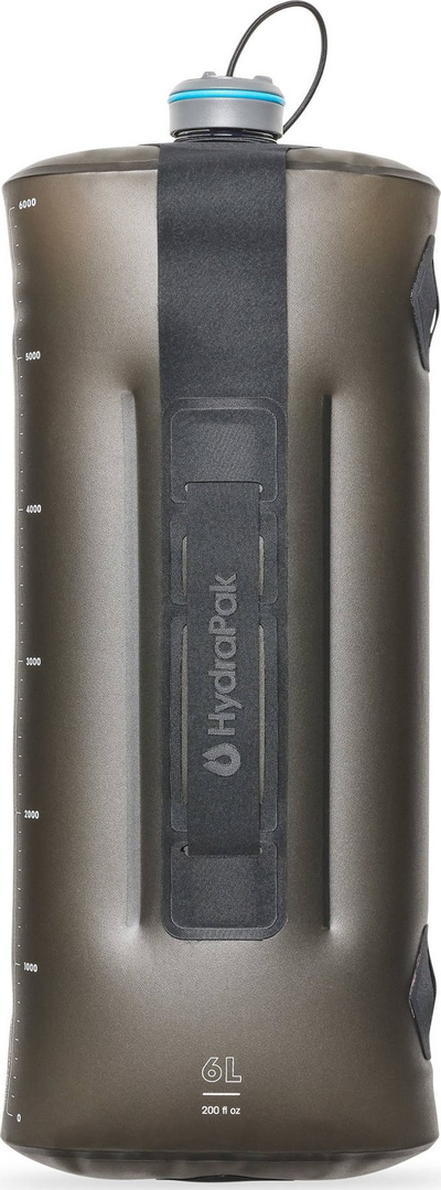 Depozitë uji Hydrapak Seeker 6L, palosëse, me rubinet Camp Tap, transparente