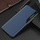 Këllëf telefoni Eco Leather për Samsung Galaxy A05s, me kapak palosës, me dritare, blu